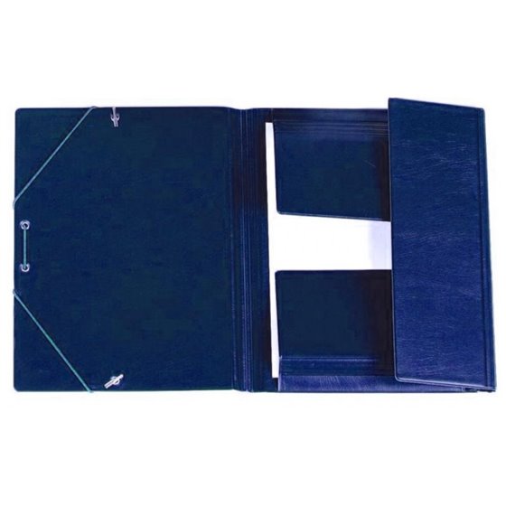 Carpeta IBERPLAS Pvc Goma y Solapa 4º Color Azul