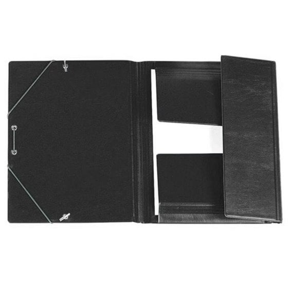 Carpeta IBERPLAS Pvc Goma y Solapa 4º Color Negro