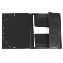 Carpeta IBERPLAS Pvc Goma y Solapa 4º Color Negro