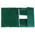 Carpeta IBERPLAS Pvc Goma y Solapa 4º Color Verde