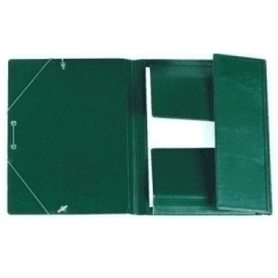 Carpeta IBERPLAS Pvc Goma y Solapa 4º Color Verde