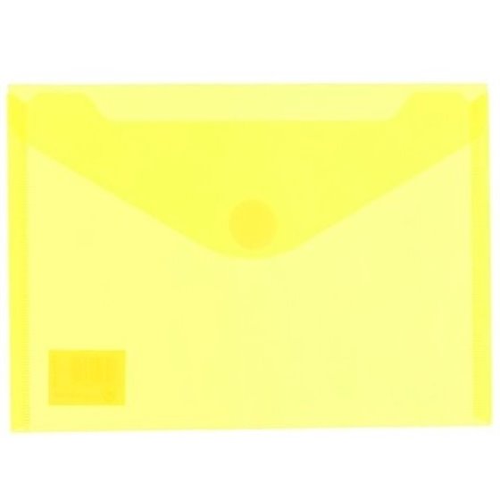 Sobre Portadocumentos Plástico CARCHIVO Mini Cierre Velcro 6 x 10,5 cm. Color Amarillo