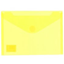 Sobre Portadocumentos Plástico CARCHIVO Mini Cierre Velcro 6 x 10,5 cm. Color Amarillo