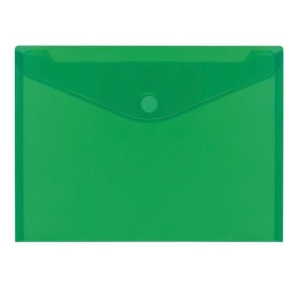 Sobre Portadocumentos Plástico CARCHIVO Mini Cierre Velcro 6 x 10,5 cm. Color Verde