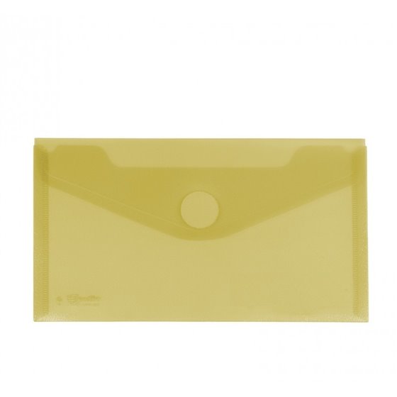 Sobre Portadocumentos Plástico CARCHIVO Tamaño Recibo Cierre Velcro Color Amarillo