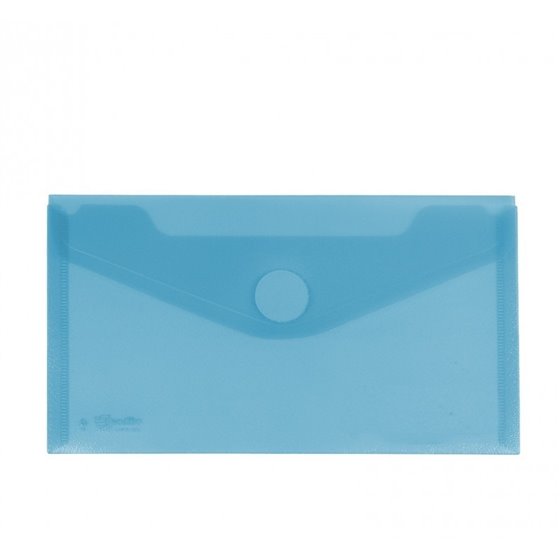 Sobre Portadocumentos Plástico CARCHIVO Tamaño Recibo Cierre Velcro Color Azul