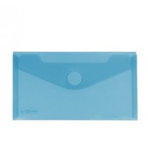 Sobre Portadocumentos Plástico CARCHIVO Tamaño Recibo Cierre Velcro Color Azul