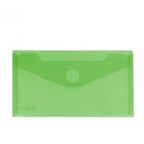 Sobre Portadocumentos Plástico CARCHIVO Tamaño Recibo Cierre Velcro Color Verde