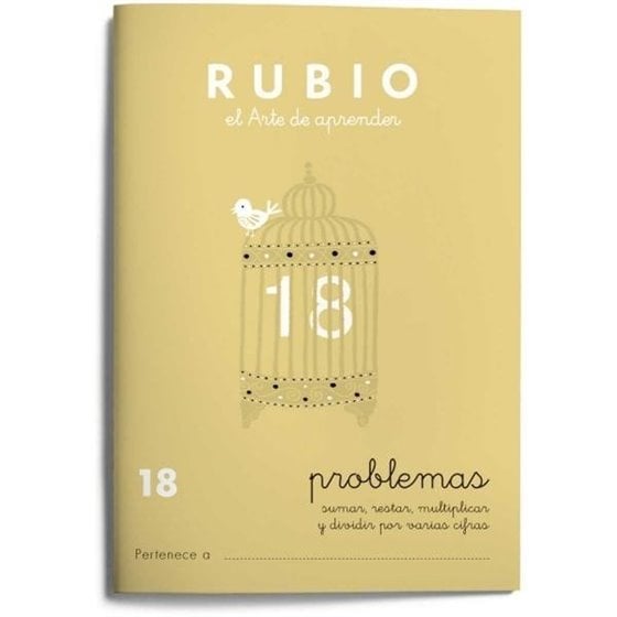 Cuaderno Aprendizaje RUBIO Problemas Modelo Nº 18