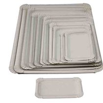 Bandeja de Cartón Pastelería Rectangular Tamaño 24 x 31 cm. Caja x100