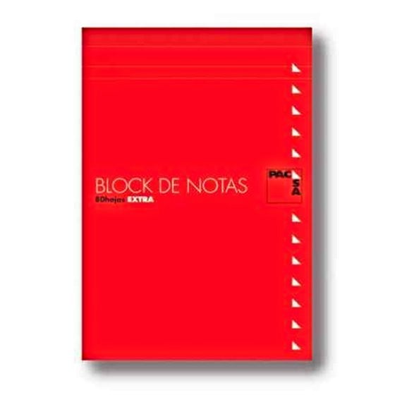 Bloc Notas Perforado PACSA Folio 80H 60 g. Modelo Liso