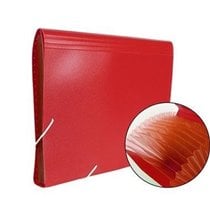Carpeta Clasificadora Goma PRYSE Fuelle Color Rojo