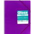 Carpeta Fundas Espiral Gomas GRAFOPLAS Maxiplas Gloss A4 50 Hojas Color Violeta