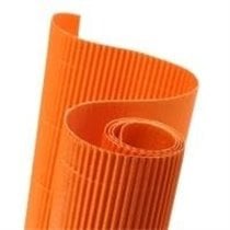 Cartón Ondulado CANSON 300 g/m2 Rollo 50 x 70 cm. Color Naranja