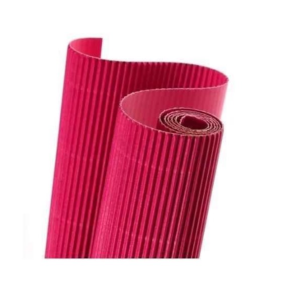 Cartón Ondulado CANSON 300 g/m2 Rollo 50 x 70 cm. Color Rosa