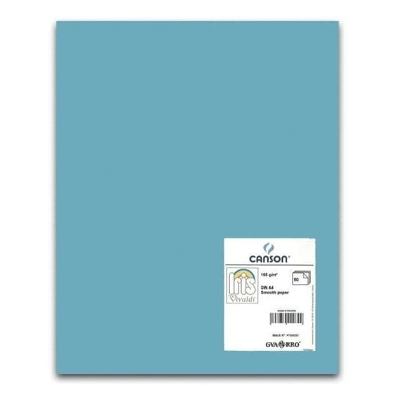 Cartulina CANSON Iris Vivaldi A4 185 g. Paquete x50 Color Azul Cielo