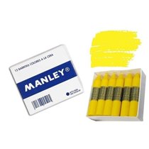 Cera Blanda MANLEY Caja x12 Unicolor Color Amarillo Limón