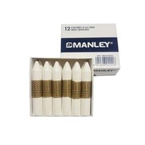Cera Blanda MANLEY Caja x12 Unicolor Color Blanco