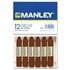 Cera Blanda MANLEY Caja x12 Unicolor Color Pardo