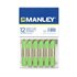 Cera Blanda MANLEY Caja x12 Unicolor Color Verde Amarillento