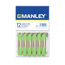 Cera Blanda MANLEY Caja x12 Unicolor Color Verde Amarillento