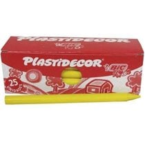 Ceras BIC Kids PLASTIDECOR Caja x25 Unicolor Color Amarillo