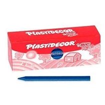 Ceras BIC Kids PLASTIDECOR Caja x25 Unicolor Color Azul Claro