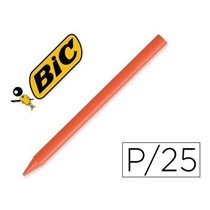 Ceras BIC Kids PLASTIDECOR Caja x25 Unicolor Color Naranja