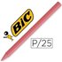 Ceras BIC Kids PLASTIDECOR Caja x25 Unicolor Color Rosa