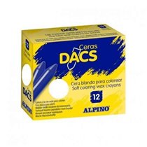 Ceras Blandas DACS Caja x12 Unicolor Color Blanco