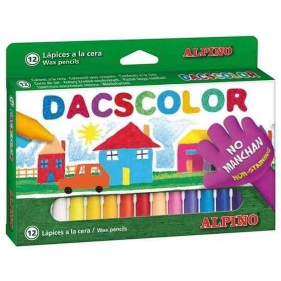 Ceras Semi Blandas DACSCOLOR Envase 12 COLORES
