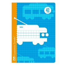 Cuaderno LAMELA 16 Hojas Tapa Básico Cuadrovía Modelo Cuadrovía 4 mm.