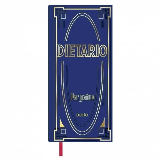 Dietario Perpetuo DOHE Dos Tercios Día Página Color Azul
