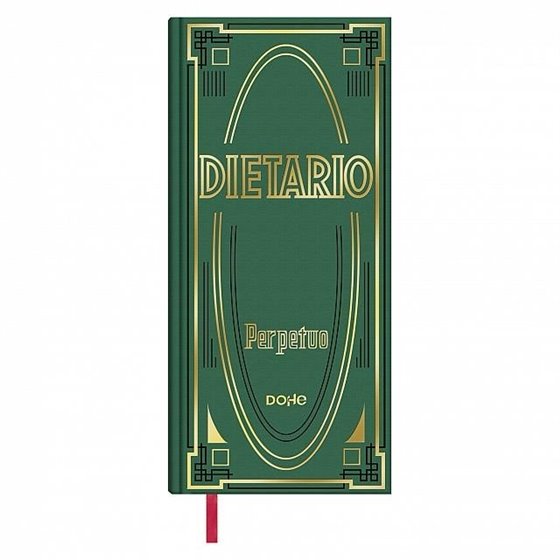 Dietario Perpetuo DOHE Dos Tercios Día Página Color Verde