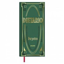 Dietario Perpetuo DOHE Dos Tercios Día Página Color Verde