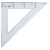 Escuadra SAFTA Trasnparente Tamaño 30 cm.