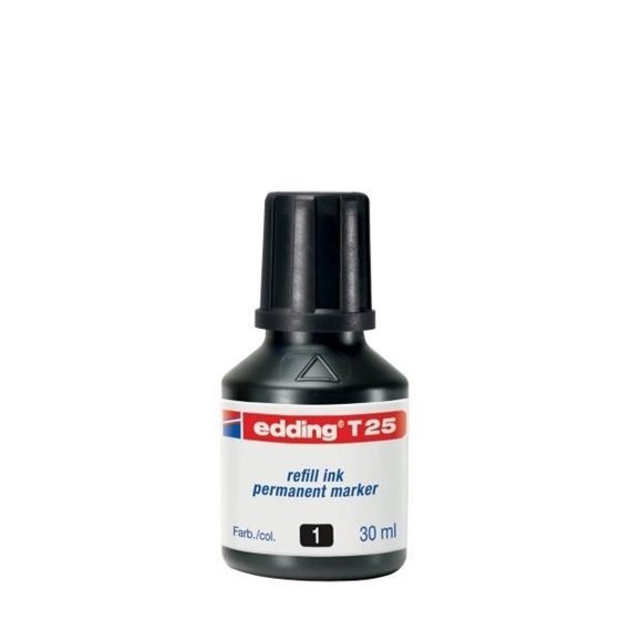 Frasco Tinta EDDING T-25 30 ml. Color Negro