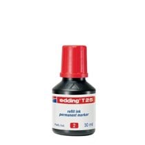 Frasco Tinta EDDING T-25 30 ml. Color Rojo