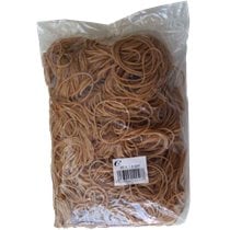 Gomas Elásticas OFFICE LINE Caucho Bolsa 1 kg. Tamaño 60 mm.