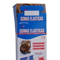 Gomas Elásticas OFFICE LINE Caucho Caja 100 g. Tamaño 80 mm.