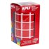 Gomets Cuadrados APLI 20 x 20 mm. Rollo x1770 Color Rojo