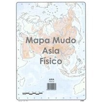 Mapa Mudo SELVI Físico Din-A4 Modelo Asia