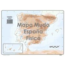 Mapa Mudo SELVI Físico Din-A4 Modelo España