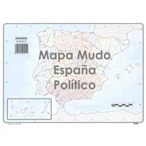 Mapa Mudo SELVI Político Din-A4 Modelo España
