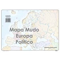 Mapa Mudo SELVI Político Din-A4 Modelo Europa