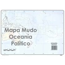 Mapa Mudo SELVI Político Din-A4 Modelo Oceanía