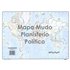 Mapa Mudo SELVI Político Din-A4 Modelo Planisferio