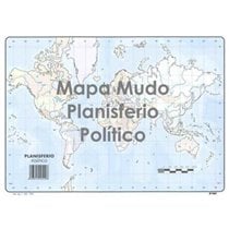 Mapa Mudo SELVI Político Din-A4 Modelo Planisferio