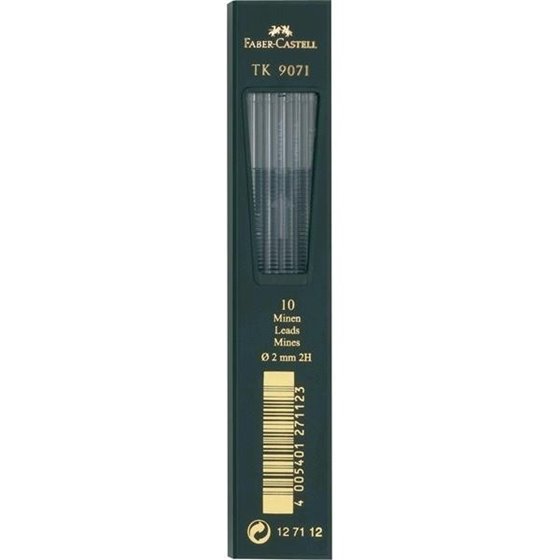 Minas Grafito Para Portaminas FABER-CASTELL 2 mm. Dureza 2H