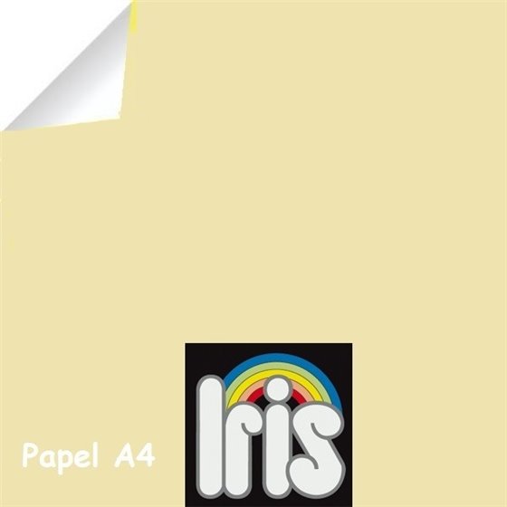 Papel Color IRIS 80 g. Paquete x500 Hojas Color Ahuesado